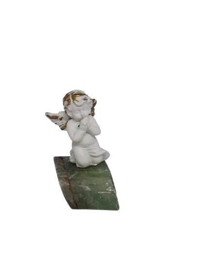 AdelaArT – Mountain Gemstone Angel Pray – edelsteen bergje met Engel - Collectors Item